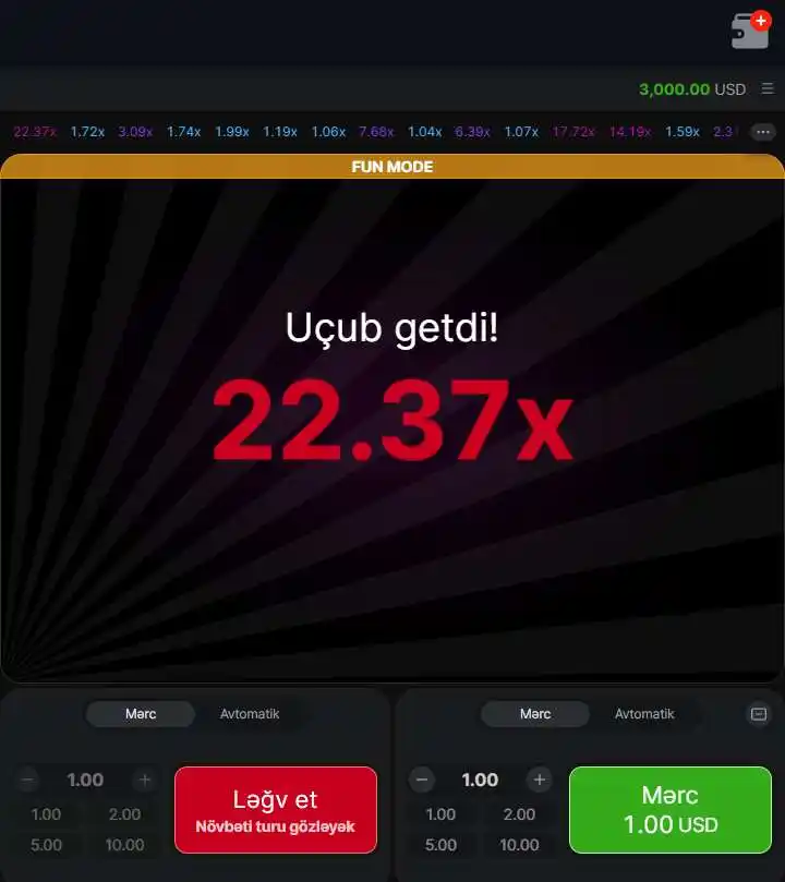 Böyük çarpanla raundun başa çatması